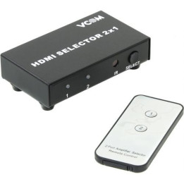 Кабел Vcom HDMI Selector 2x1 - DD432