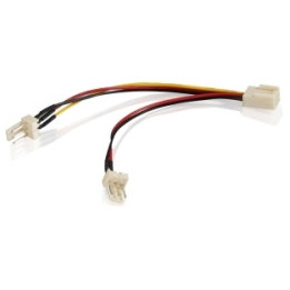 Кабел Vcom Fan Y-Splitter 3pin-2x3pin 30cm - CE315-0.3m