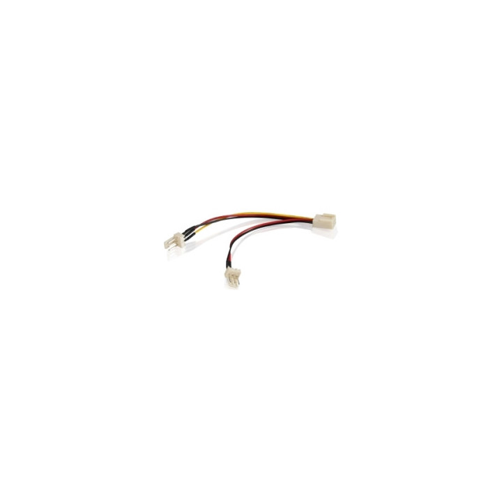 Кабел Vcom Fan Y-Splitter 3pin-2x3pin 30cm - CE315-0.3m