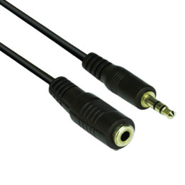 Кабел Vcom 3.5mm Stereo M / F - CV202-1.5m