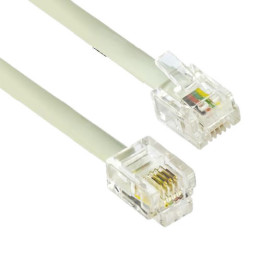Кабел Vcom Phone Cord 6P4C/6P4C - CT046-1.5m