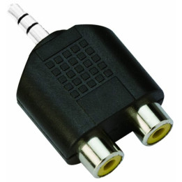 Адаптер Vcom Adapter 3.5mm Stereo M / 2x RCA F - CA501