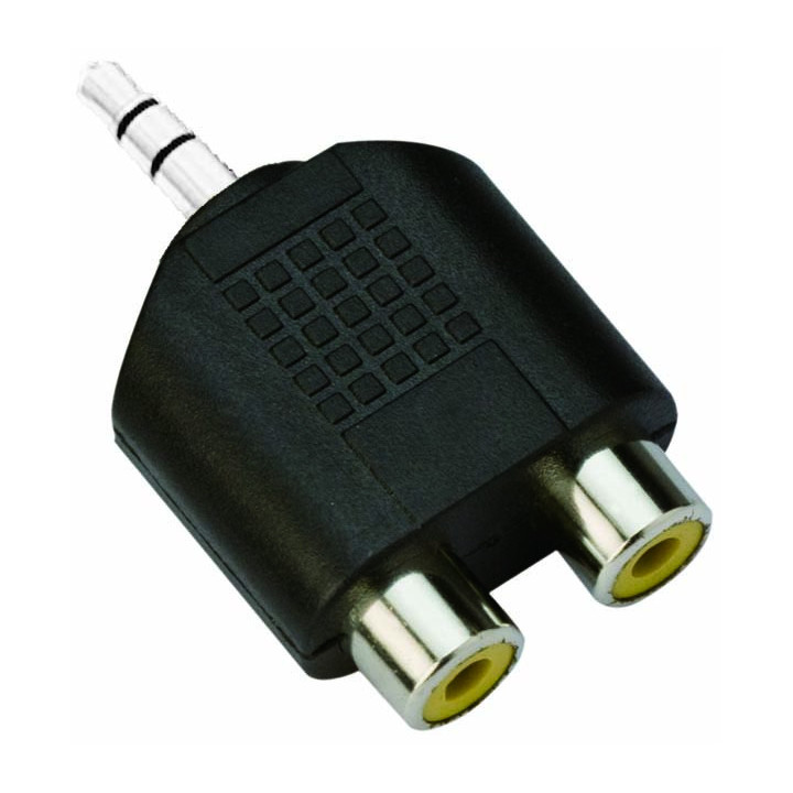 Адаптер Vcom Adapter 3.5mm Stereo M / 2x RCA F - CA501