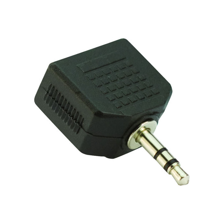 Адаптер Vcom Adapter 3.5mm Stereo M / 2x 3.5mm ST F - CA511