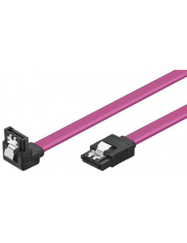 Кабел Vcom SATA Cable W/Lock Right Angle - CH302R-0.45m