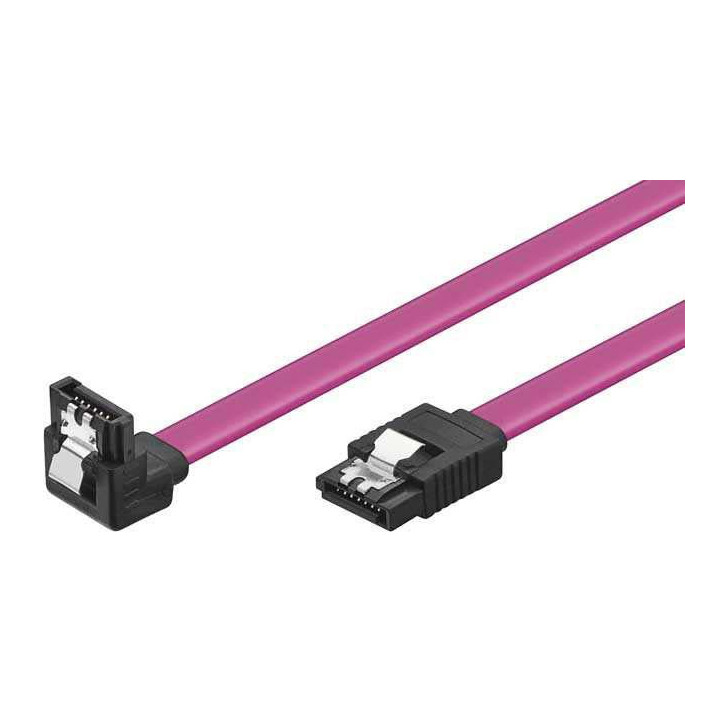 Кабел Vcom SATA Cable W/Lock Right Angle - CH302R-0.45m