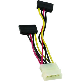Кабел Vcom SATA Power 2x - CE352-0.15m