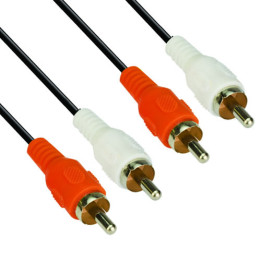 Кабел Vcom RCA 2x M / RCA 2x M - CV022-3m