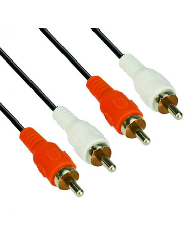 Кабел Vcom RCA 2x M / RCA 2x M - CV022-1.5m