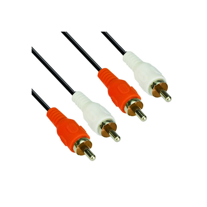 Кабел Vcom RCA 2x M / RCA 2x M - CV022-1.5m