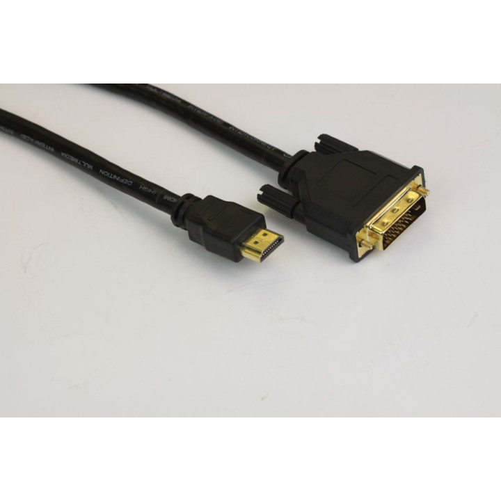 Кабел Vcom DVI 24 1 Dual Link M / HDMI M - CG481G-5m