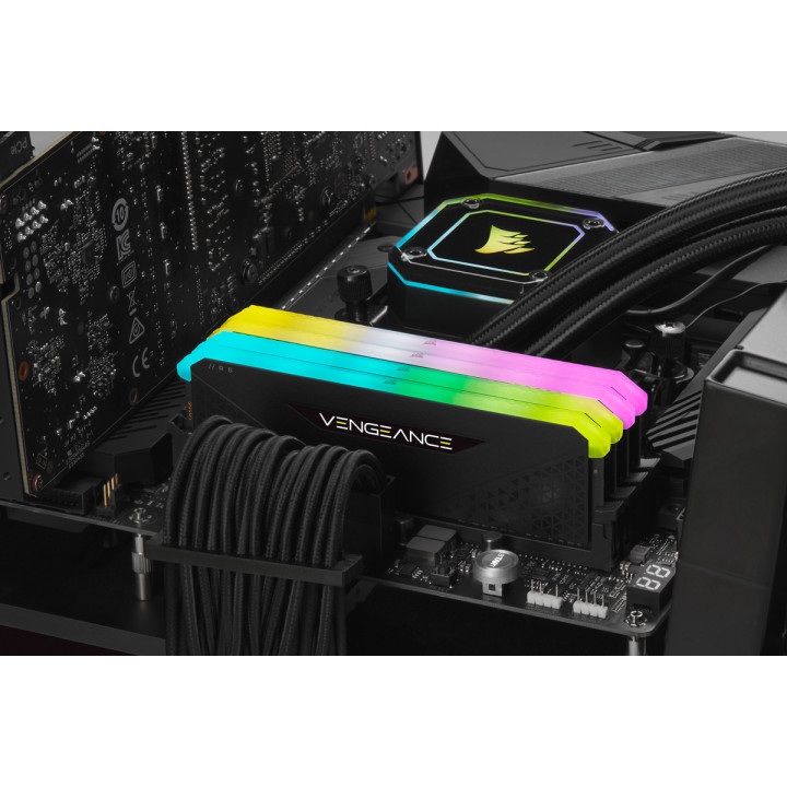 RAM памет Corsair 16GB(2x8GB) 3200MHz DDR4 Vengeance RGB RS - CMG16GX4M2E3200C16