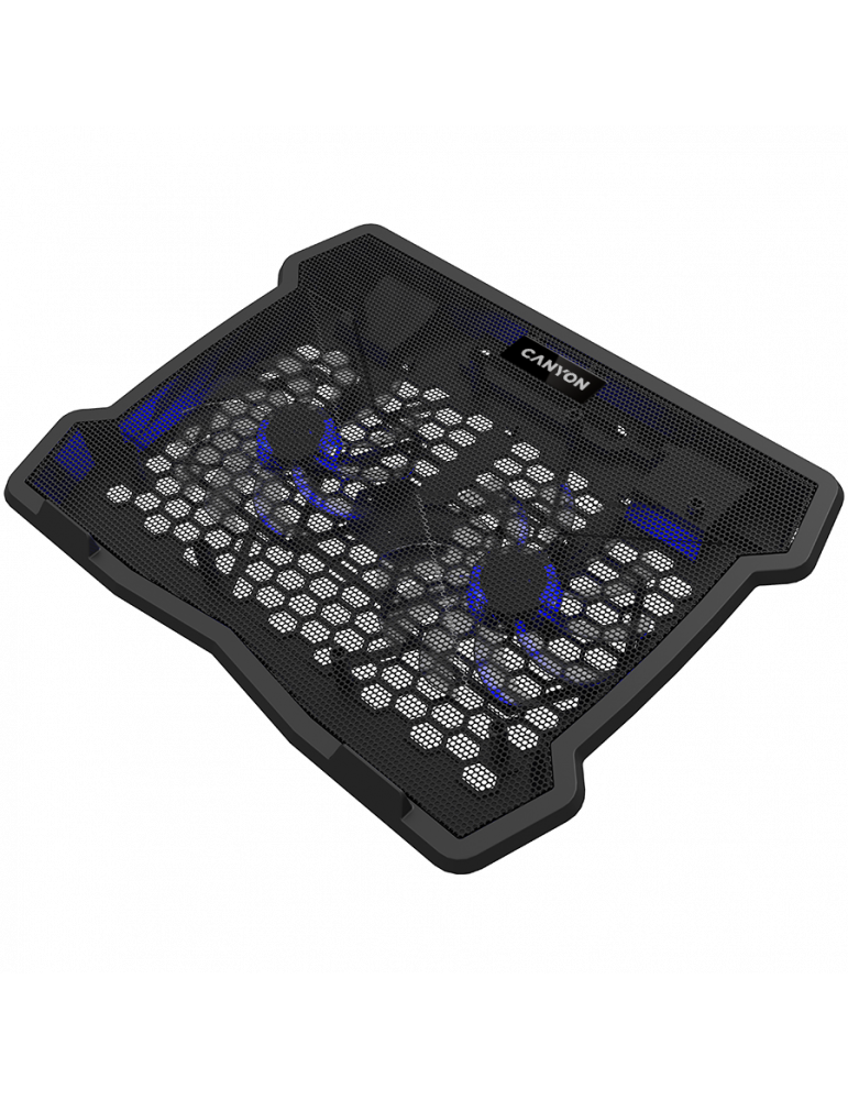 Охлаждаща поставка Canyon dual-fan с USB хъб, 10”-15.6” - CNE-HNS03