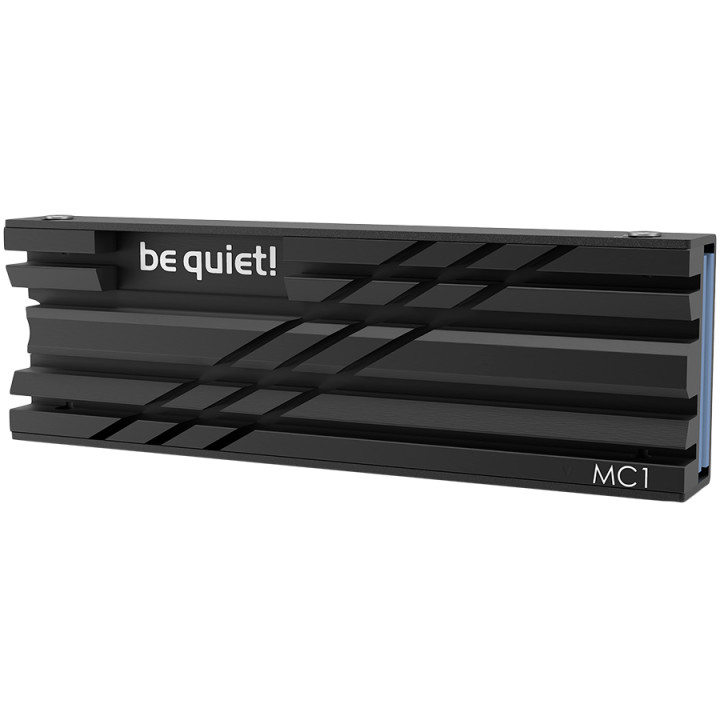 Охладител за SSD be quiet! M.2 SSD cooler MC1 COOLER, Fits single and double sided M.2 2280 modules, black - BZ002
