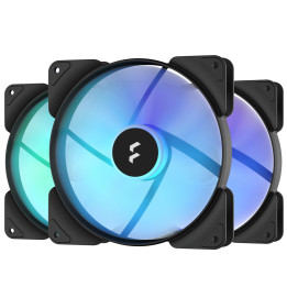 Комплект вентилатори Fractal Design ASPECT 14 140 PWM RGB BK 3X - FD-F-AS1-1407