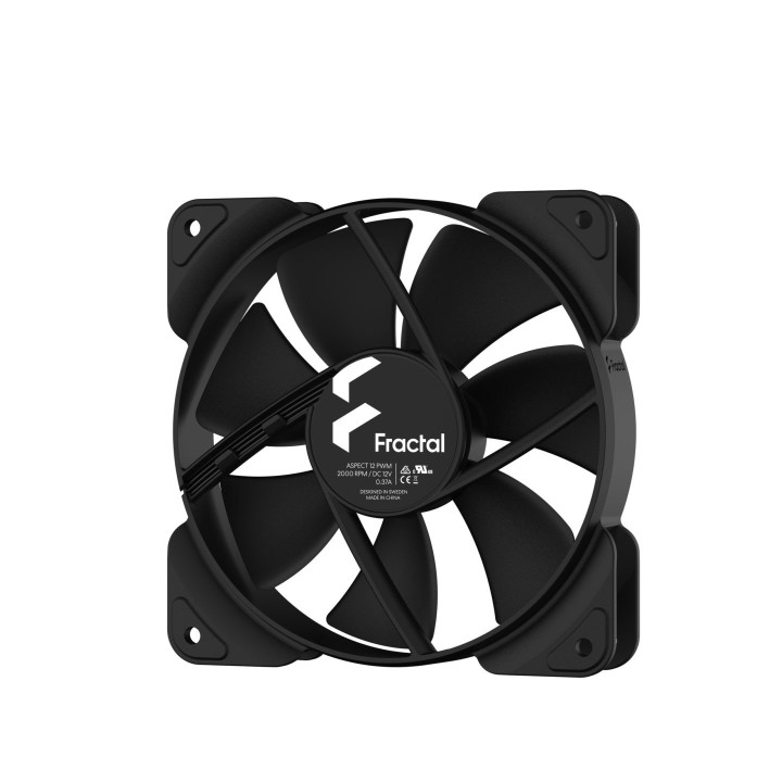 Вентилатор Fractal Design ASPECT 12 120MM PWM, черен - FD-F-AS1-1203