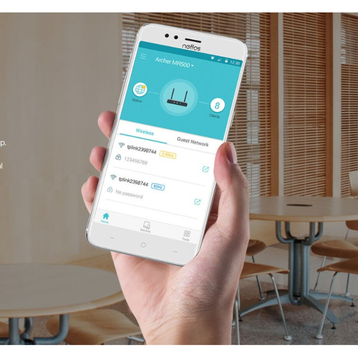 4G  Cat6 двулентов безжичен рутер TP-Link Archer MR500 AC1200