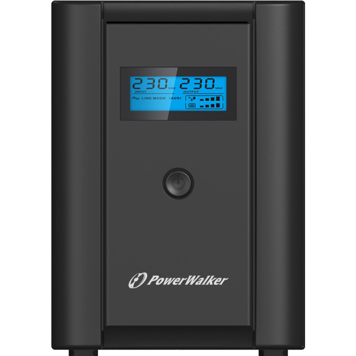 Токозахранващо устройство Powerwalker VI 1200 SHL LCD, 1200VA, Line Interactive - VI 1200 LCD