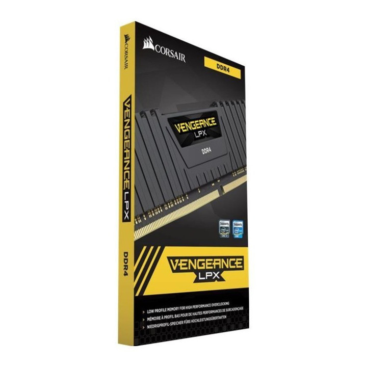 RAM памет Corsair 16GB(2x8GB) 3200MHz DDR4 Vengeance LPX black Heatspreader, Black - CMK16GX4M2E3200C16