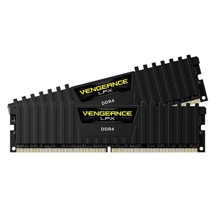 RAM памет Corsair 16GB(2x8GB) 3200MHz DDR4 Vengeance LPX black Heatspreader, Black - CMK16GX4M2E3200C16