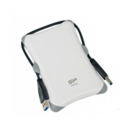 Външен хард диск SILICON POWER  Armor A30 2TB, 2.5", USB3.1, бял - SP020TBPHDA30S3W