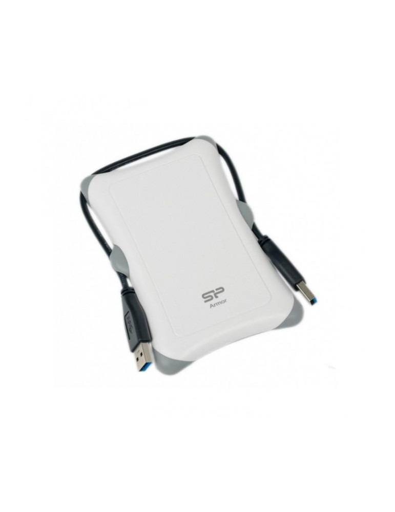 Външен хард диск SILICON POWER  Armor A30 2TB, 2.5", USB3.1, бял - SP020TBPHDA30S3W