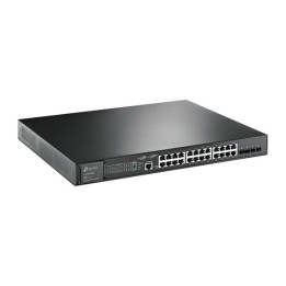 24-портов гигабитен PoE  управляем комутатор TP-Link JetStream TL-SG3428XMP с 4 SFP  порта