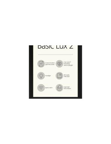 eBook четец PocketBook Basic Lux 2 PB616, 6", черен
