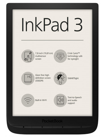 eBook четец PocketBook InkPad 3 PB740, 7.8", Черен