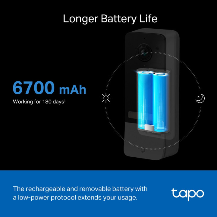 Интелигентен видео звънец с батерии TP-Link Tapo D230S1