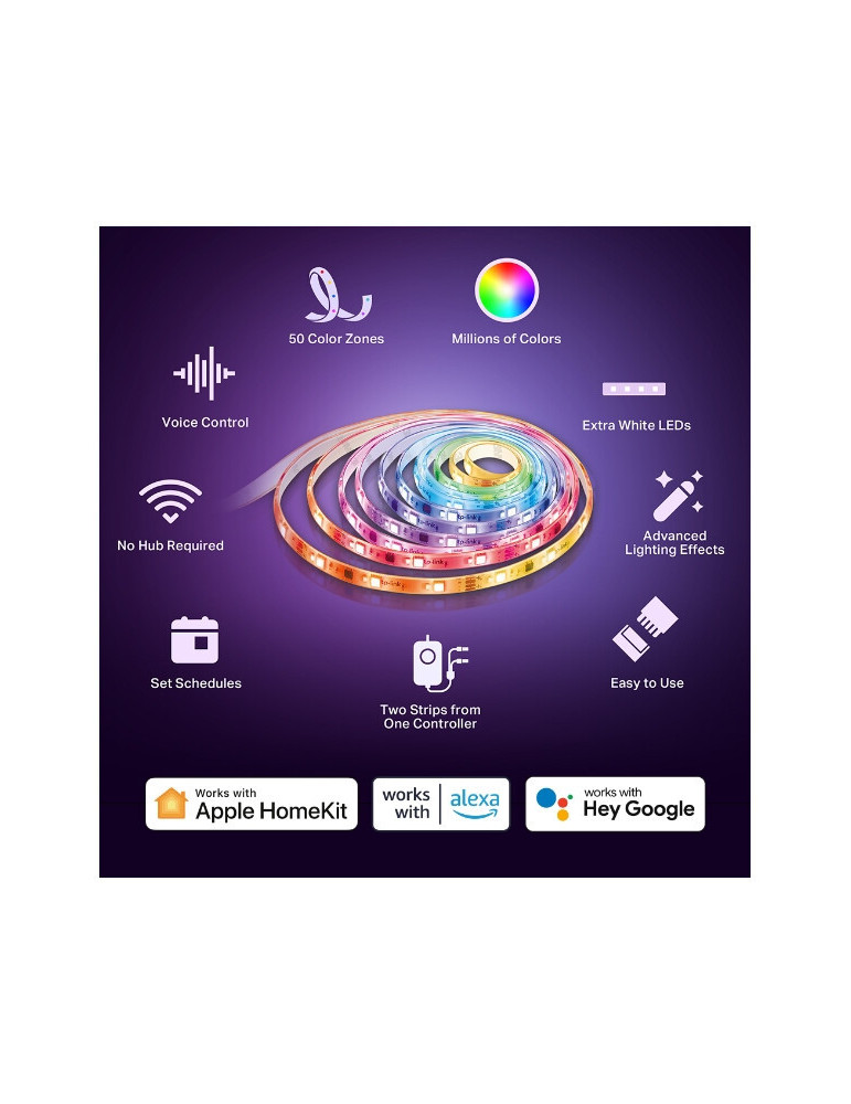 Многоцветна безжична LED Smart лента TP-Link Tapo L930-5 5метра