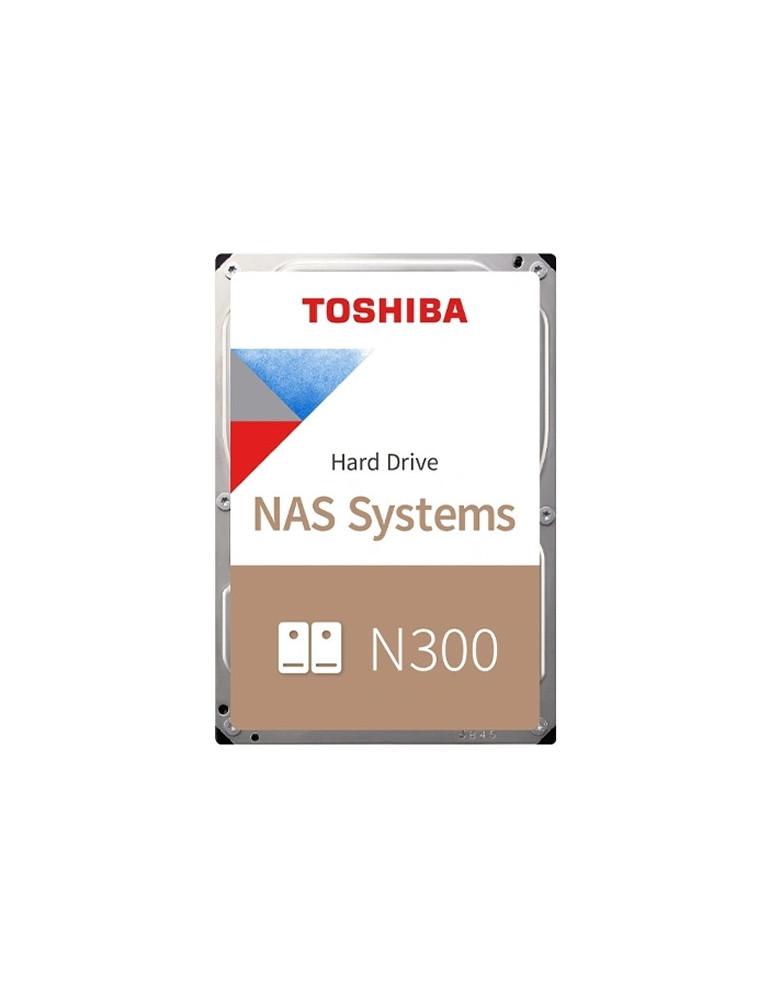 Твърд диск Toshiba 8TB N300 NAS 7200rpm, 256MB, 3,5" - HDWG480UZSVA