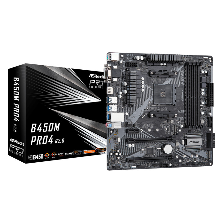 Дънна платка ASROCK B450M PRO4 R2.0