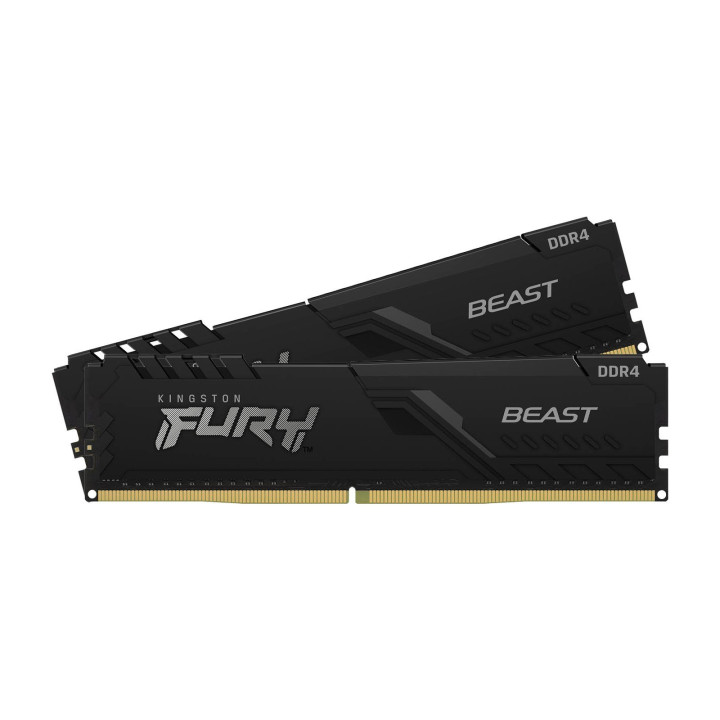 RAM памет Kingston 32GB(2X16GB) DDR4 3200MHz FURY BEAST - KF432C16BBK2/32