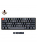 Геймърскa механична клавиатура Keychron K12 Hot-Swappable Aluminum 60% Gateron Brown Switch RGB LED ABS - K12-J3
