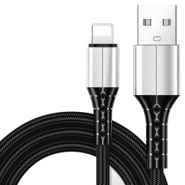 Кабел Vcom iPhone Lighting/USB data 2A 1m - CU287L