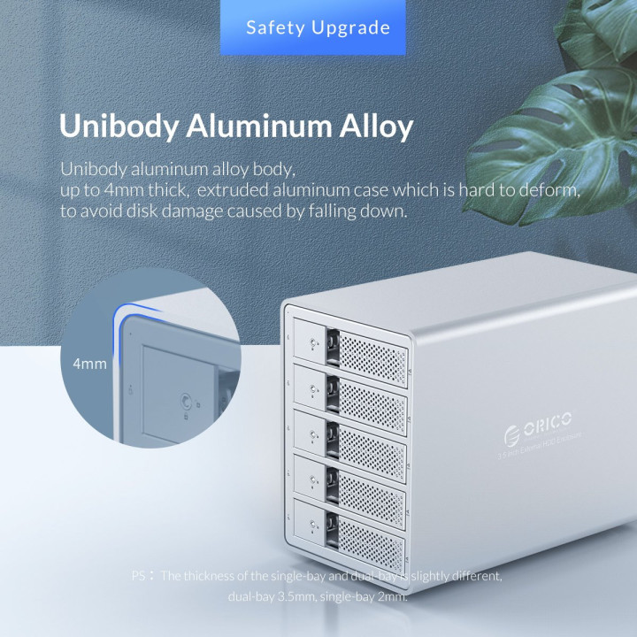 Докинг станция Orico Storage - HDD Dock - 4 BAY with RAID, Aluminium - 9548RU3