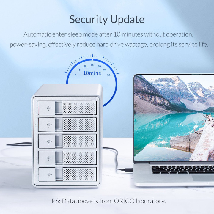 Докинг станция Orico Storage - HDD Dock - 4 BAY with RAID, Aluminium - 9548RU3
