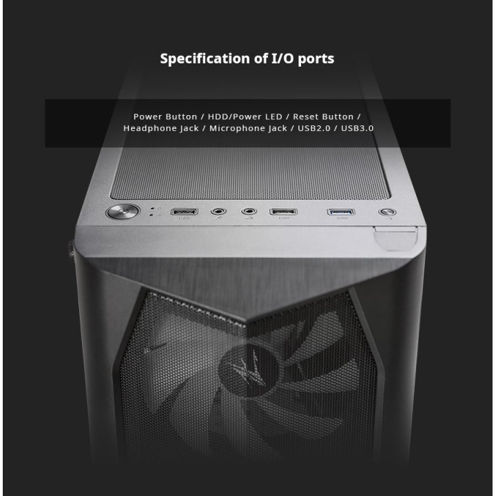 Кутия за компютър Zalman N4, с включени 6бр RGB вентилатори, Tempered Glass