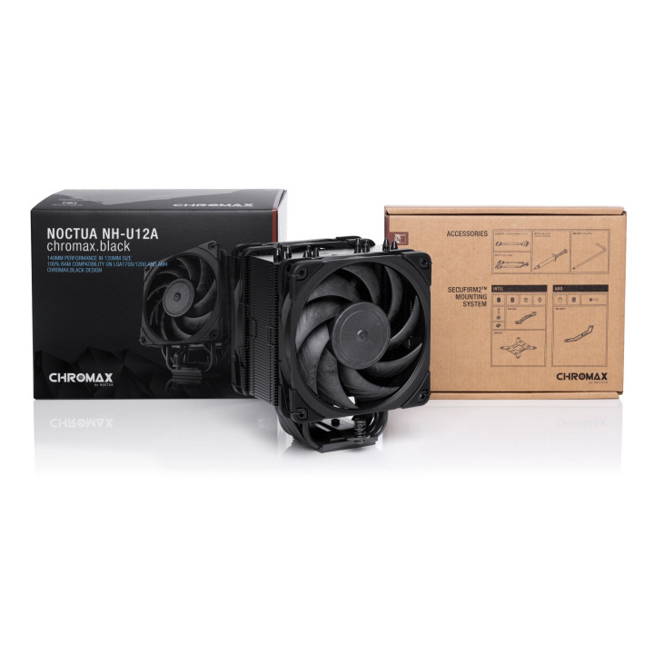 Охладител за процесор Noctua NH-U12A chromax.black Dual Fans