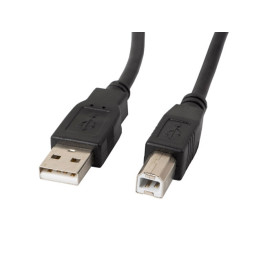 Кабел Lanberg  USB-A (M)  към  USB-B (M) 2.0 cable 1.8m, black