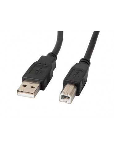 Кабел Lanberg USB-A (M) към USB-B (M) 2.0 cable 1.8m, black