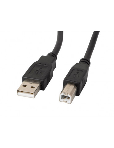 Кабел Lanberg  USB-A (M)  към  USB-B (M) 2.0 cable 1.8m, black