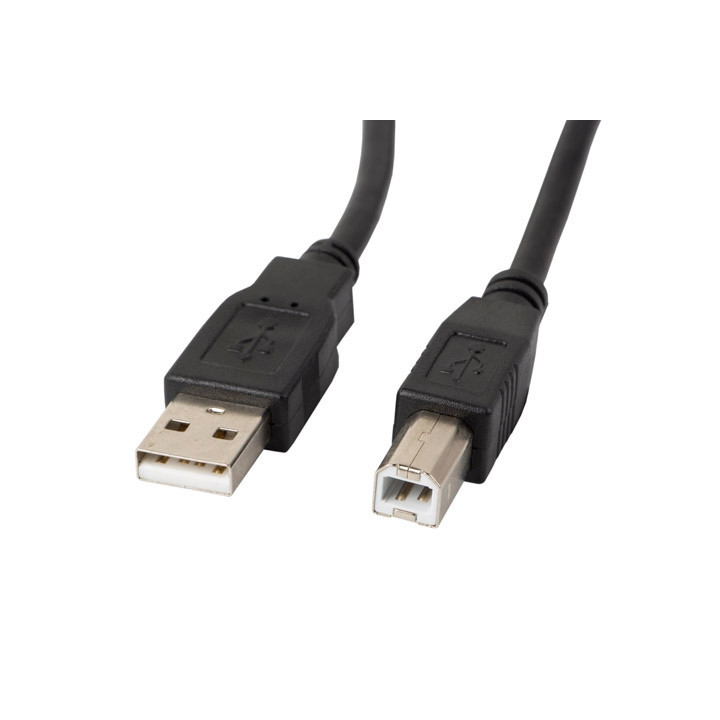 Кабел Lanberg  USB-A (M)  към  USB-B (M) 2.0 cable 1.8m, black