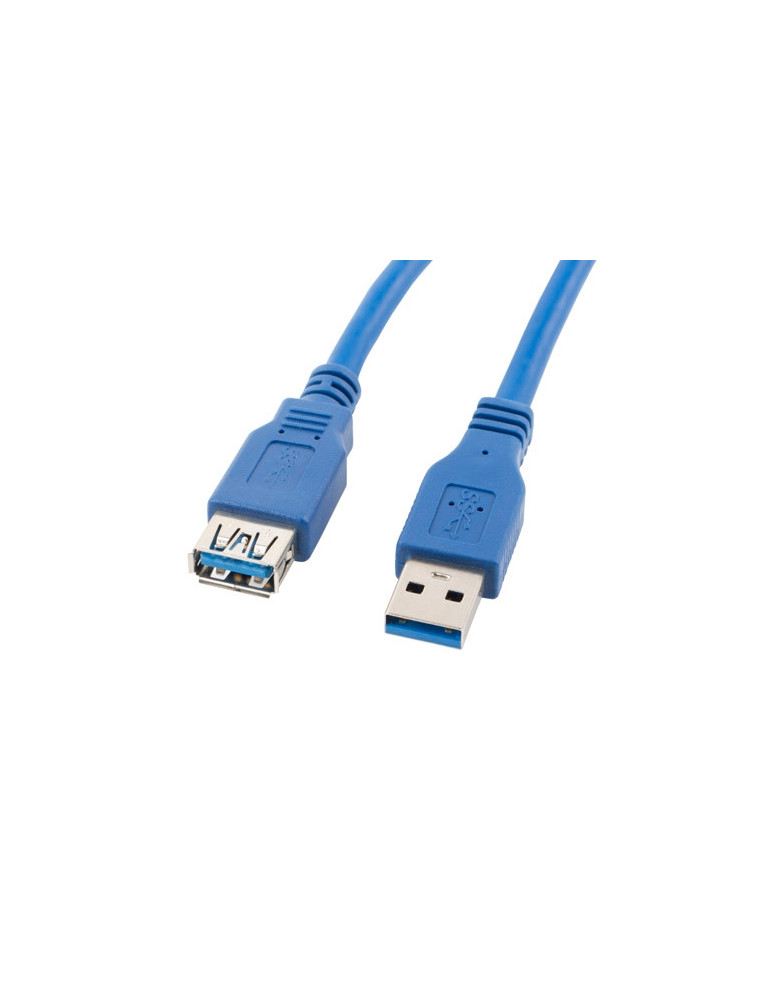Кабел Lanberg extension cable USB 3.0 AM-AF, 3m, blue