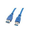 Кабел Lanberg extension cable USB 3.0 AM-AF, 3m, blue