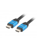 Кабел Lanberg HDMI M/M V2.0 cable 3m CU, black premium