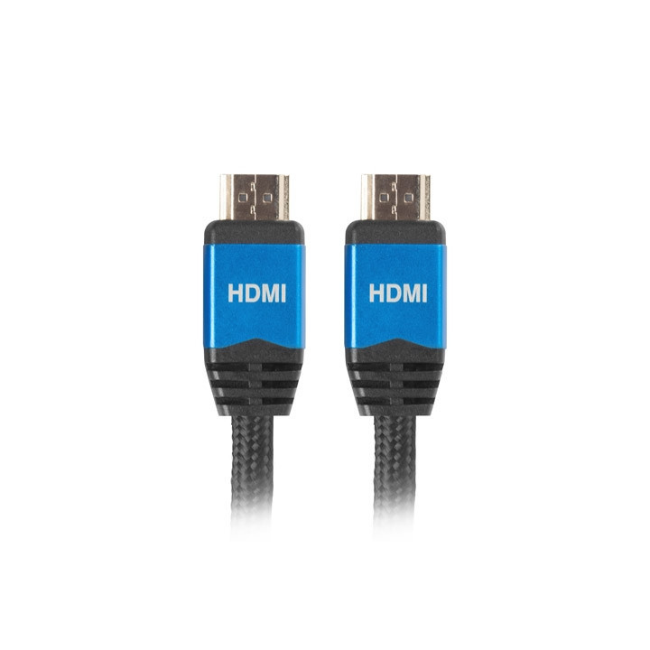 Кабел Lanberg HDMI M/M V2.0 cable 3m CU, black premium
