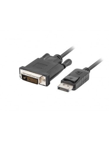Кабел Lanberg display port (M) V1.2  към  DVI-D (M) (24 1) cable 1.8m, dual link, black
