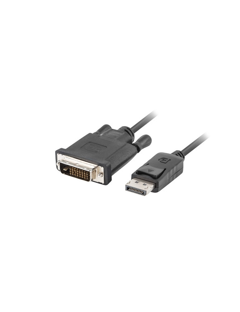 Кабел Lanberg display port (M) V1.2  към  DVI-D (M) (24 1) cable 1.8m, dual link, black
